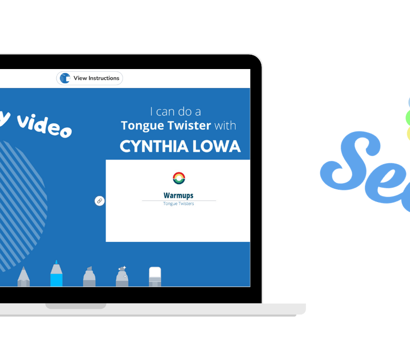 if you're teaching theater online or love to use digital resources, check out the Seesaw app