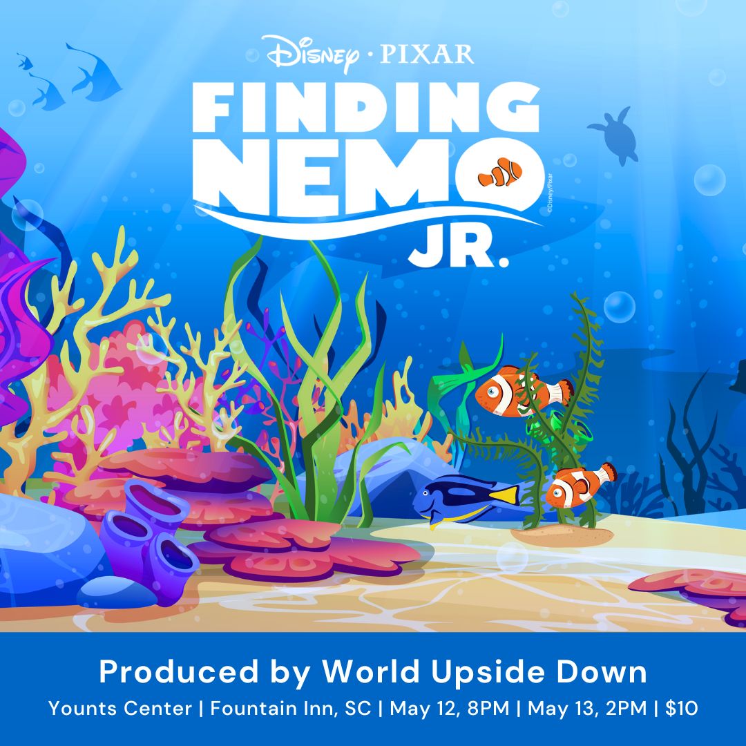 World Upside Down presents Finding Nemo Jr. in Greenville SC